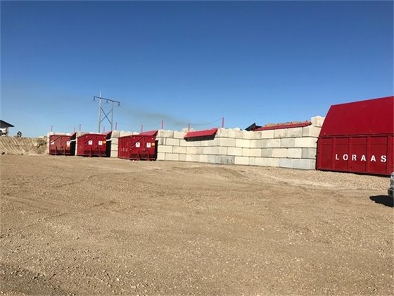 Image of waste transfer station bins