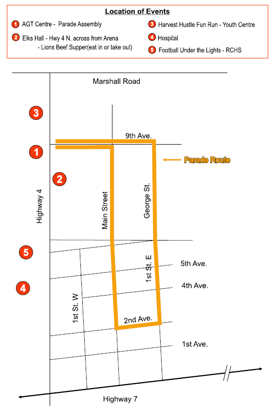 Parade Route map 2024