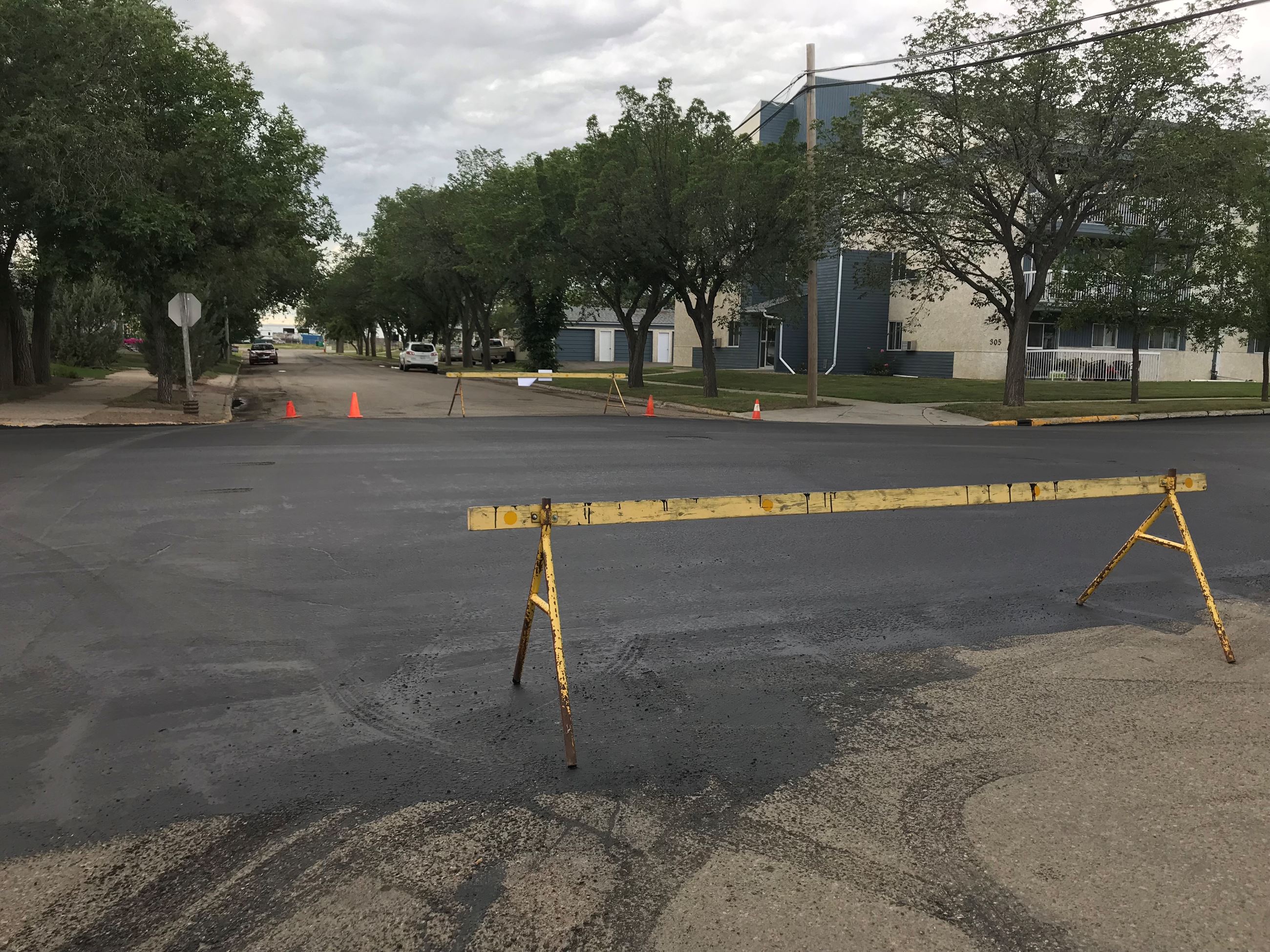 Image of a barricade on street