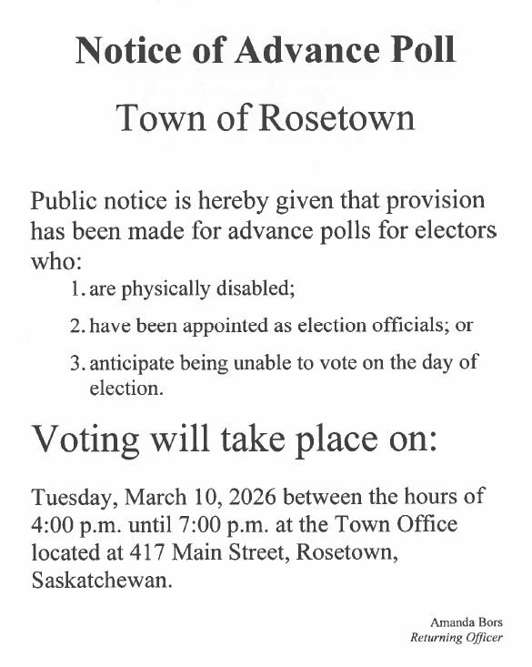 advance poll March10