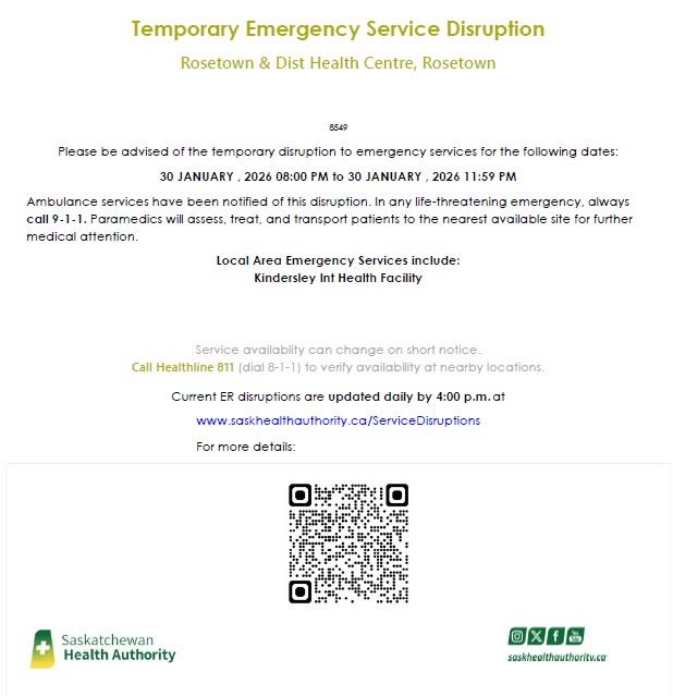 emergency services disruption Jan. 30